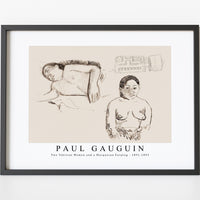Paul Gauguin - Two Tahitian Women and a Marquesan Earplug 1891-1893