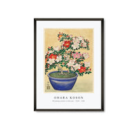 
              Ohara Koson - Blooming azalea in blue pot (1920 - 1930)
            