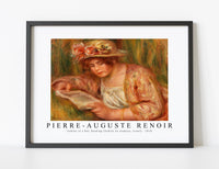 
              Pierre Auguste Renoir - Andrée in a Hat, Reading (Andrée en chapeau, lisant) 1918
            