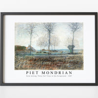 Piet Mondrian - Farm Setting, Three Tall Trees in the Foreground 1907