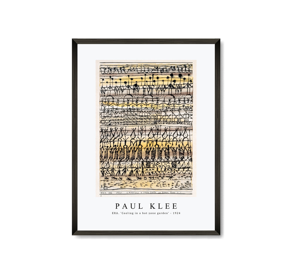 Paul Klee - ERA. 'Cooling in a hot zone garden' 1924