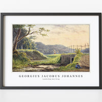 Georgius Jacobus Johannes - Landschap met brug