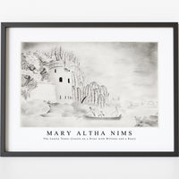 Mary Altha Nims - The Lonely Tower (Castle on a River with Willows and a Boat)