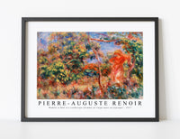 
              Pierre Auguste Renoir - Woman in Red in a Landscape (Femme en rouge dans un paysage) 1917
            