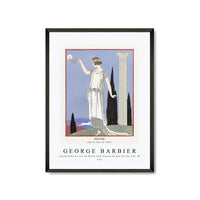 George Barbier - Psyché Robe du soir, de Worth from Gazette du Bon Ton No. 9 Pl. 68 - 1921