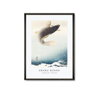 
              Ohara Koson - A jumping carp (1900-1930) by Ohara Koson (1877-1945)
            