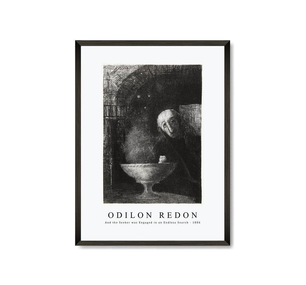 Odilon Redon - And the Seeker was Engaged in an Endless Search 1886