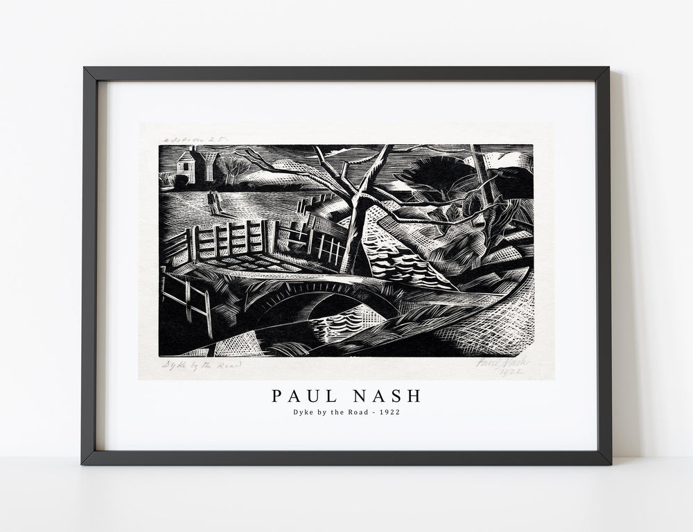 Paul Nash - Dyke by the Road (1922)