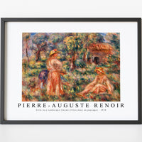 Pierre Auguste Renoir - Girls in a Landscape (Jeunes filles dans un paysage) 1918