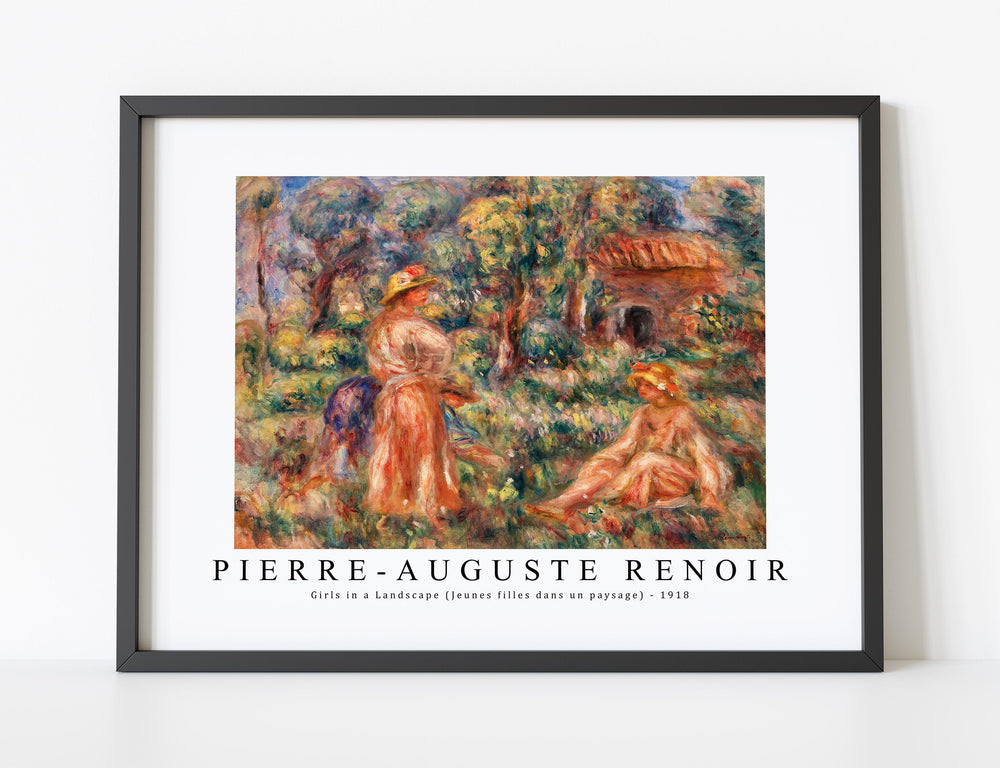 Pierre Auguste Renoir - Girls in a Landscape (Jeunes filles dans un paysage) 1918