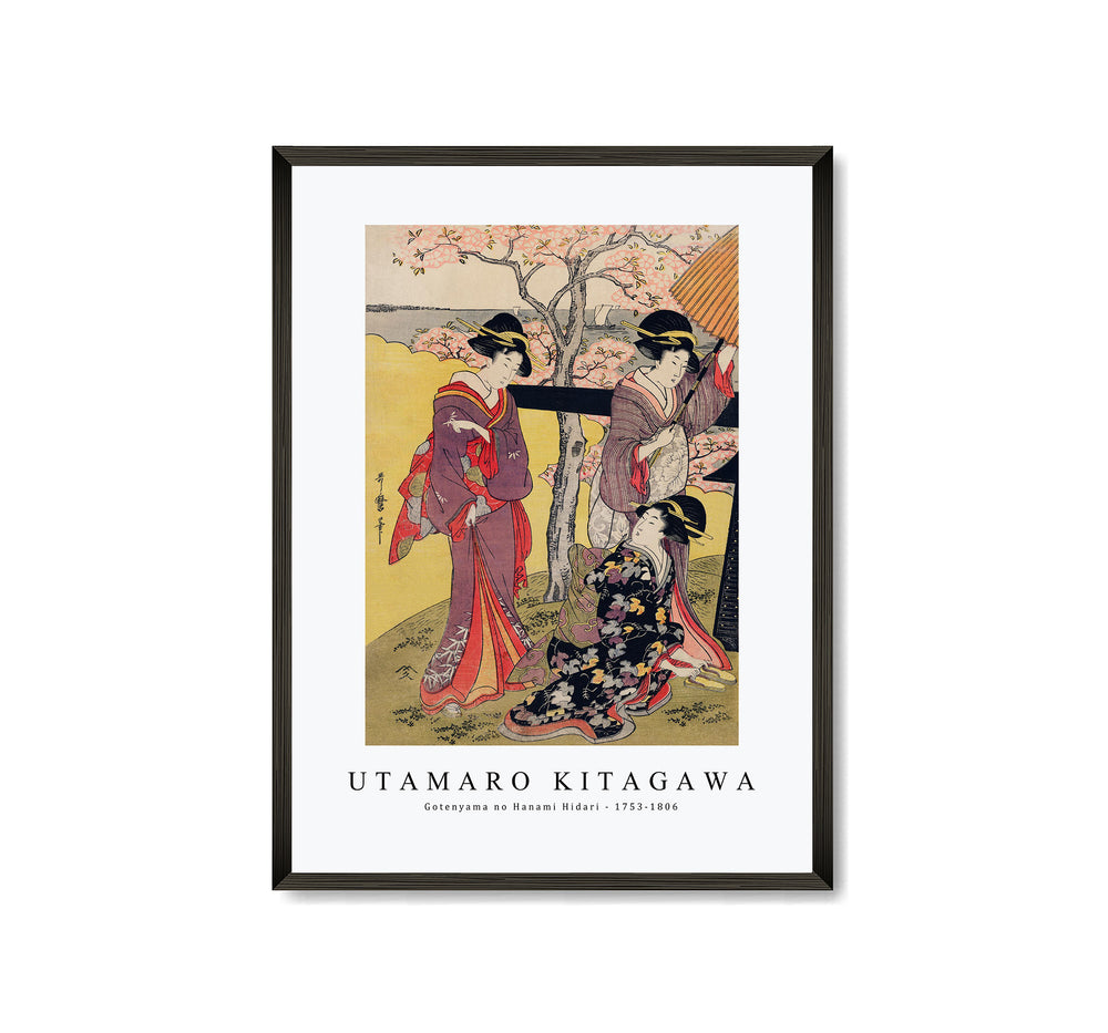 Utamaro Kitagawa - Gotenyama no Hanami Hidari 1753-1806