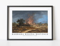 
              Barbara Regina Dietzsch - Brand in Een Dorp (Fire in a village)
            