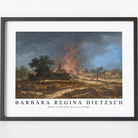 Barbara Regina Dietzsch - Brand in Een Dorp (Fire in a village)