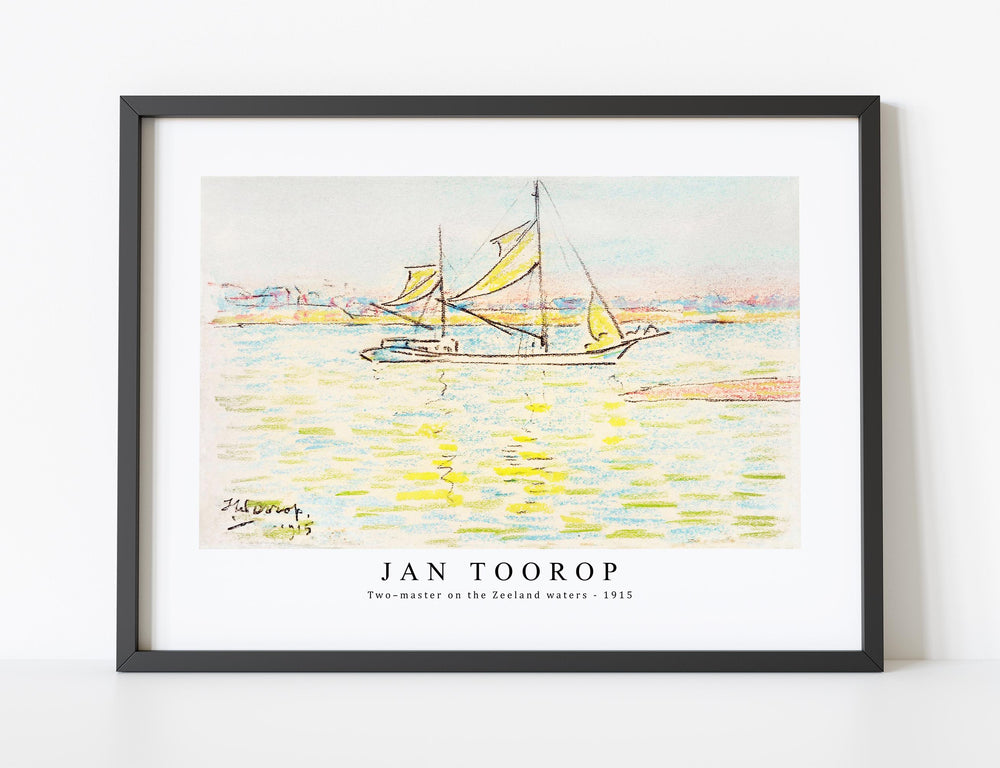 Jan Toorop - Two–master on the Zeeland waters (1915)