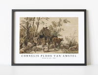 
              Cornelis ploos van amstel - Herder bij stal-1821
            
