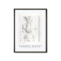 Georges Seurat - Architectural Motifs Double Acanthus Fleuron 1875