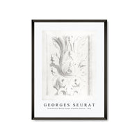 Georges Seurat - Architectural Motifs Double Acanthus Fleuron 1875