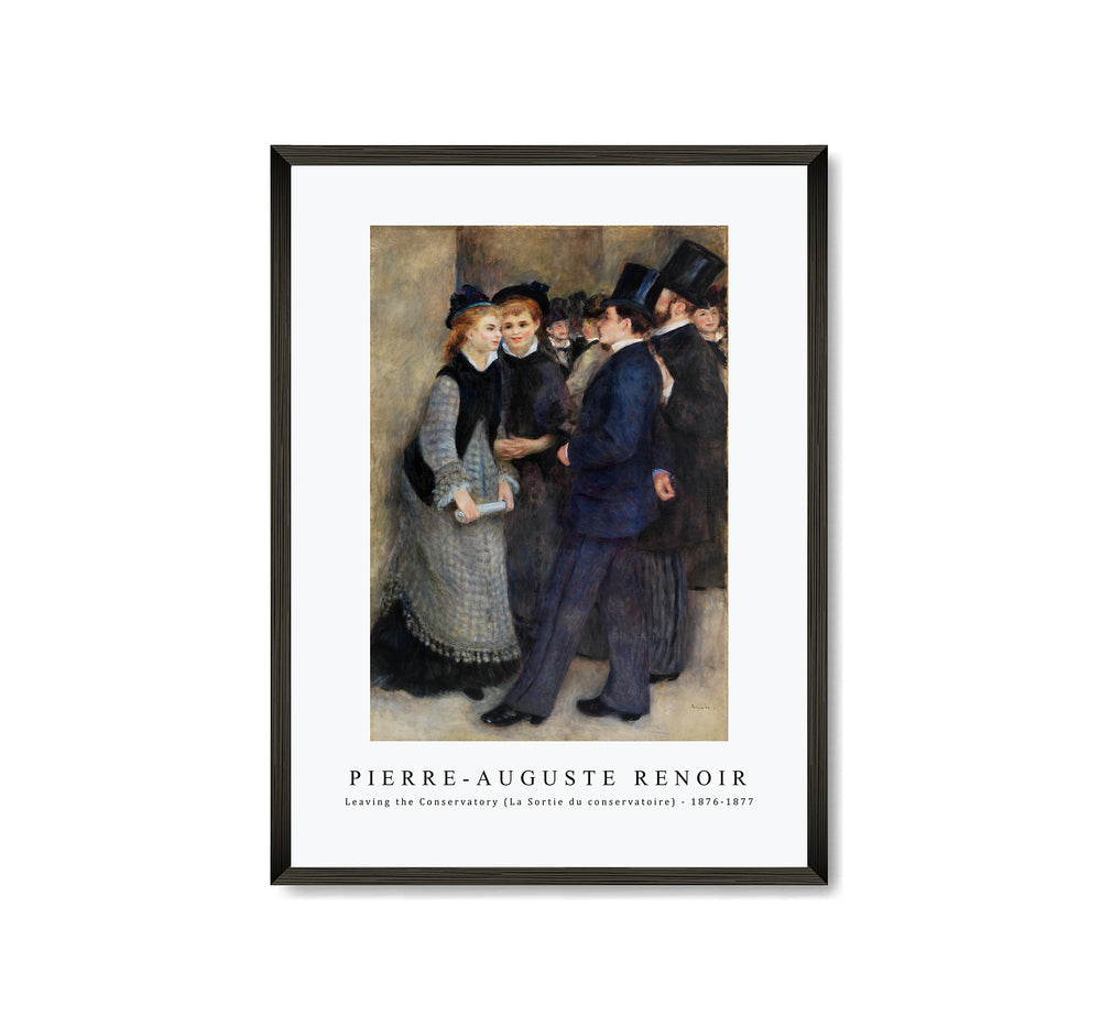 Pierre Auguste Renoir - Leaving the Conservatory (La Sortie du conservatoire) 1876-1877