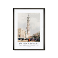 David Roberts - Minarets and grand entrance of the Metwaleys at Cairo-1796-1864