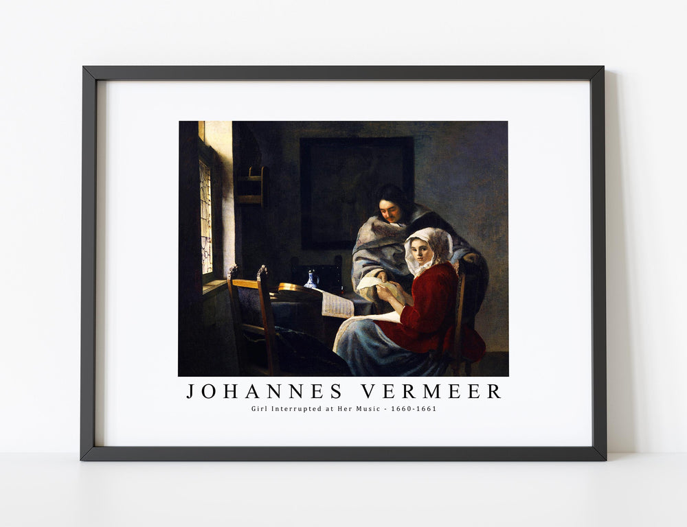 Johannes Vermeer - Girl Interrupted at Her Music 1660-1661
