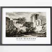 Jean Bernard - View of the courtyard of Château de Botwel