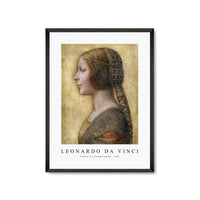 Leonardo Da Vinci - Profile of a Young Fiancée 1495