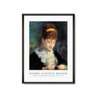 Pierre Auguste Renoir - Woman Crocheting (Femme faisant du crochet) 1877