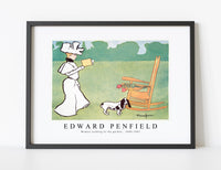 
              Edward Penfield - Woman reading in the garden 1890-1907
            