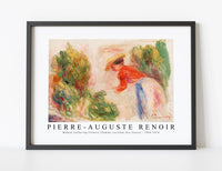 
              Pierre Auguste Renoir - Woman Gathering Flowers (Femme cueillant des fleurs) 1906-1910
            