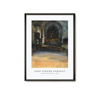 
              John Singer Sargent - Spanish Church Interior (ca. 1880)
            