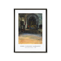 John Singer Sargent - Spanish Church Interior (ca. 1880)