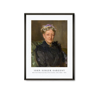 
              John Singer Sargent - Mary Eliza Mead (née Mary Eliza Scribner, 1822–1896) (ca. 1893)
            