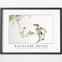 Watanabe Seitei - Wild ducklings illustration from Seitei Kacho Gafu 1890-1891