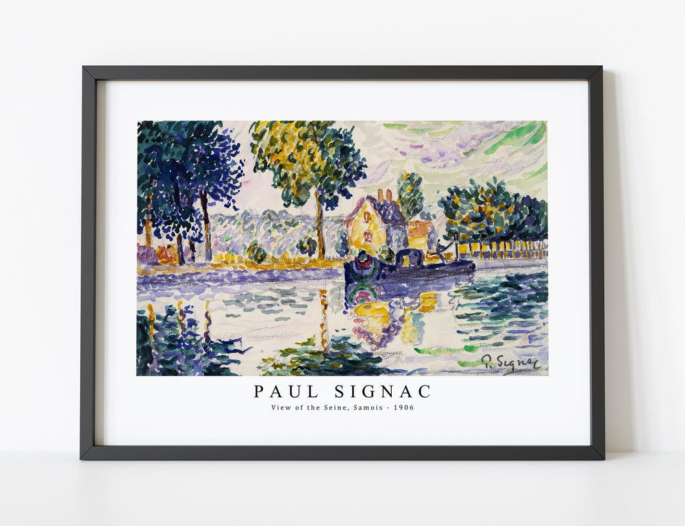 Paul Signac - View of the Seine, Samois (1906)