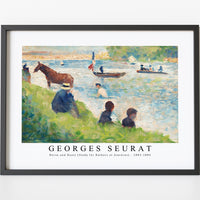 Georges Seurat - Horse and Boats (Study for Bathers at Asnières) 1883-1884