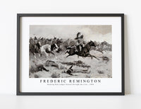 
              Frederic Remington - Rushing Red Lodges Passed through the Line-1900
            
