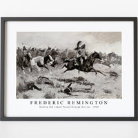 Frederic Remington - Rushing Red Lodges Passed through the Line-1900