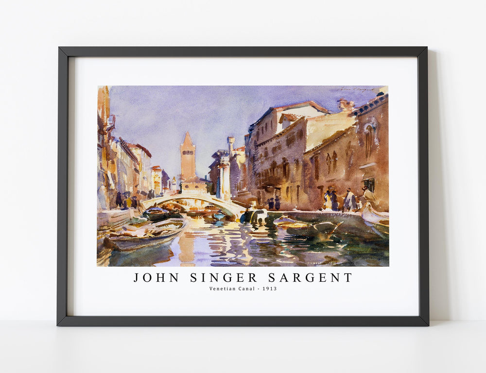 John Singer Sargent - Venetian Canal (1913)