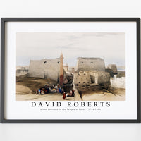 David Roberts - Grand entrance to the Temple of Luxor-1796-1864