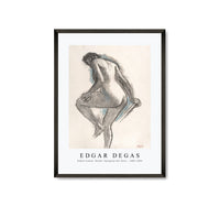 
              Edgar Degas - Naked woman. Bather Sponging Her Knee 1883-1884
            