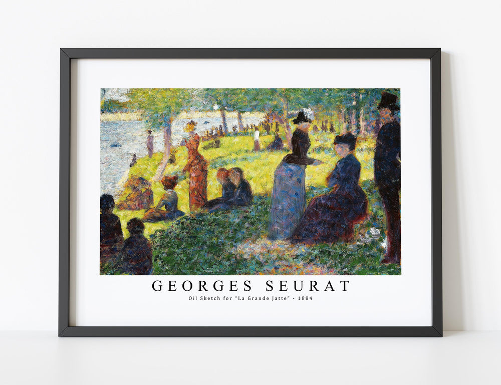 Georges Seurat - Oil Sketch for “La Grande Jatte” 1884