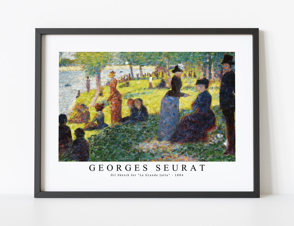 Georges Seurat - Oil Sketch for “La Grande Jatte” 1884
