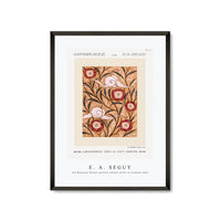 E.A.Seguy - Art Nouveau Flower pattern stencil print in oriental style