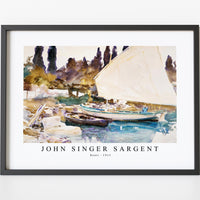 John Singer Sargent - Boats (1913)