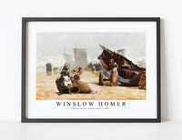 
              Winslow Homer - Beach Scene, Cullercoats 1881
            