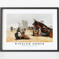 Winslow Homer - Beach Scene, Cullercoats 1881