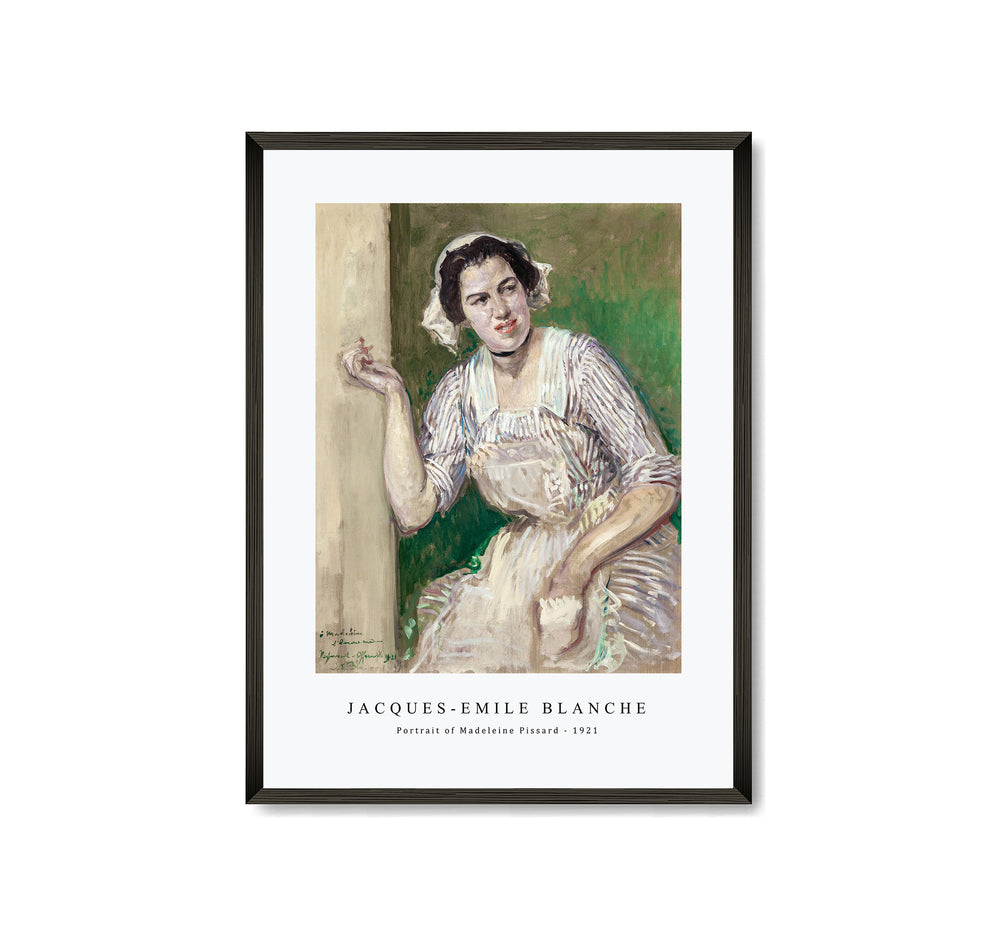 Jacques Emile Blanche - Emile Blanche's Portrait of Madeleine Pissard (1921)