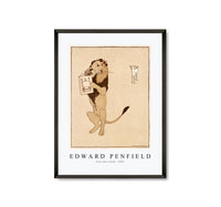 
              Edward Penfield - Lion and a book 1894
            