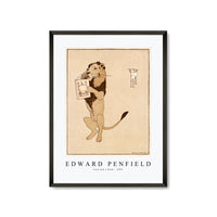 Edward Penfield - Lion and a book 1894