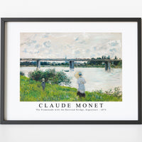 Claude Monet - The Promenade with the Railroad Bridge, Argenteuil 1874